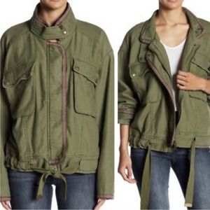 Free People Flight Line Bomber Jacket - Size XS